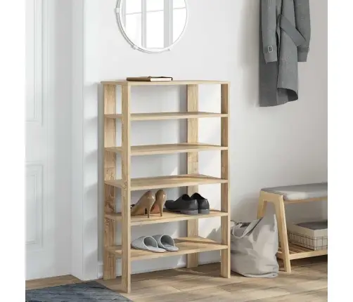 Apavu Plaukts Ozola Krāsa 61X32X105 Cm Inženierijas Koks Vidaxl