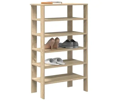 Apavu Plaukts Ozola Krāsa 61X32X105 Cm Inženierijas Koks Vidaxl