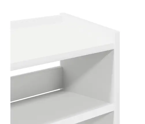 Apavu Plaukts, Balts, 60X25X81 Cm, Inženierijas Koks Vidaxl