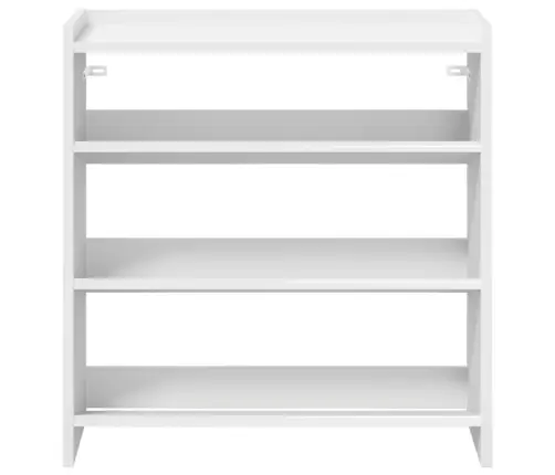 Apavu Plaukts, Balts, 60X25X62 Cm, Inženierijas Koks Vidaxl