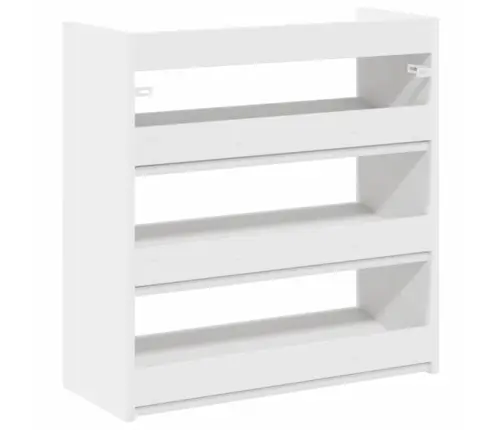 Apavu Plaukts, Balts, 60X25X62 Cm, Inženierijas Koks Vidaxl
