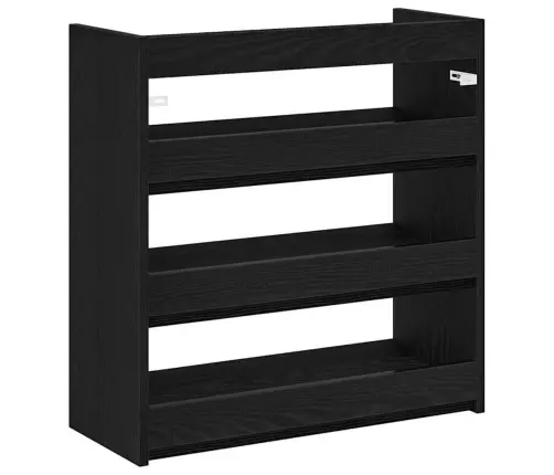 Apavu Plaukts, Melns, 60X25X62 Cm, Inženierijas Koks Vidaxl