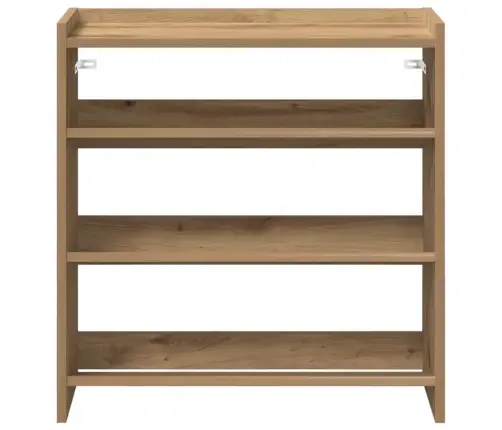 Apavu Plaukts Koka Krāsā 60X25X62 Cm Inženierijas Koks Vidaxl