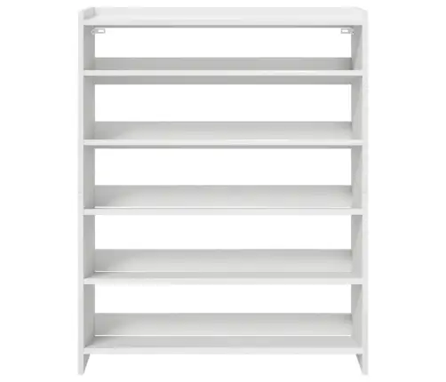 Apavu Plaukts Balts 80X25X100 Cm Inženierijas Koks Vidaxl