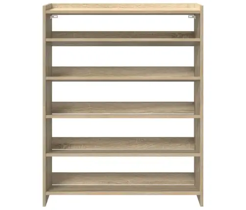 Apavu Plaukts Ozola Krāsa 80X25X100 Cm Inženierijas Koks Vidaxl