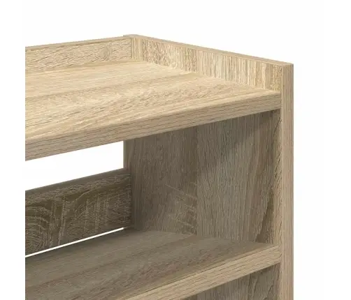 Apavu Plaukts Ozola Krāsa 80X25X100 Cm Inženierijas Koks Vidaxl