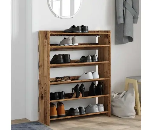 Apavu Plaukts Veca Koka 80X25X100 Cm Inženierijas Koks Vidaxl