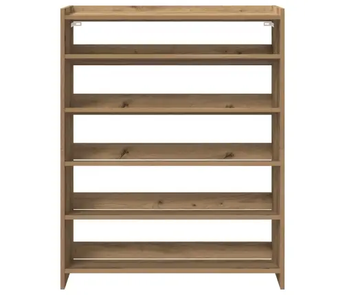 Apavu Plaukts Koka Krāsā 80X25X100 Cm Inženierijas Koks Vidaxl