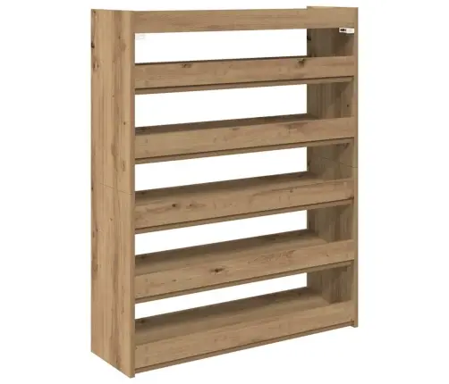 Apavu Plaukts Koka Krāsā 80X25X100 Cm Inženierijas Koks Vidaxl