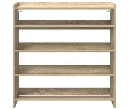 Apavu Plaukts Ozola Krāsa 80X25X81 Cm Inženierijas Koks Vidaxl