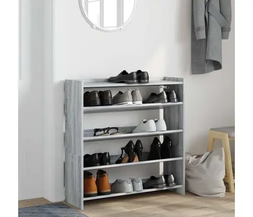 Lentyna Batams, Pilka Ąžuolo, 80X25X81cm Apdirbta Mediena