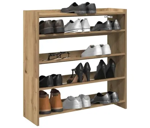 Apavu Plaukts Koka Krāsā 80X25X81 Cm Inženierijas Koks Vidaxl