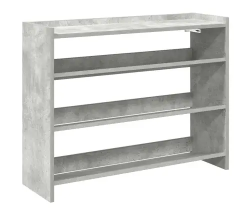 Apavu Plaukts Betona Pelēks 80X25X62 Cm Inženierijas Koks Vidaxl