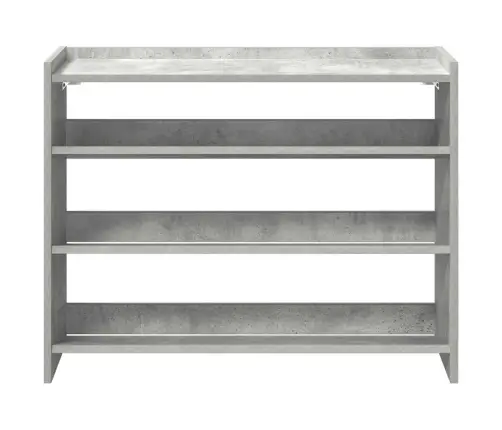 Apavu Plaukts Betona Pelēks 80X25X62 Cm Inženierijas Koks Vidaxl