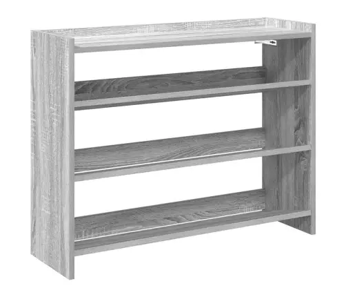 Apavu Plaukts Pelēka Ozola 80X25X62 Cm Inženierijas Koks Vidaxl