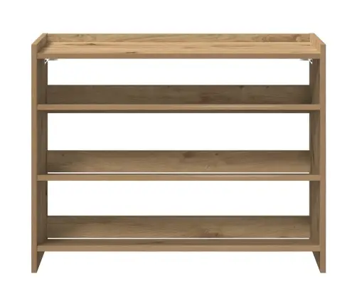 Apavu Plaukts Koka Krāsā 80X25X62 Cm Inženierijas Koks Vidaxl