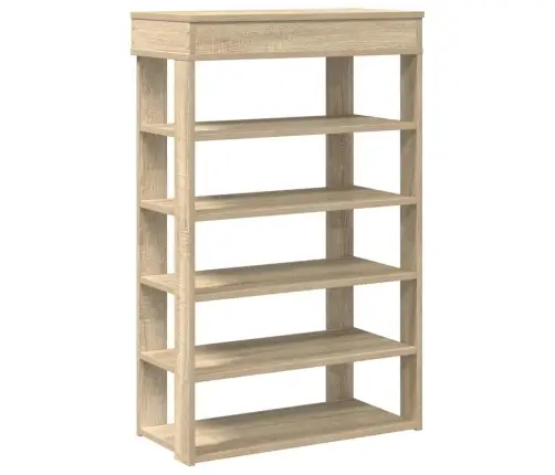 Apavu Plaukts Sonoma Ozols 60X30X98 Cm Engineered Wood Vidaxl