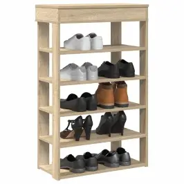 Apavu Plaukts Sonoma Ozols 60X30X98 Cm Engineered Wood Vidaxl