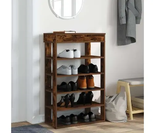 Apavu Plaukts Ozolkoka Krāsa 60X30X98 Cm Inženierijas Koks Vidaxl