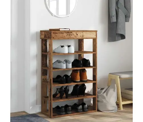 Apavu Plaukts Veca Koka 60X30X98 Cm Inženierijas Koks Vidaxl