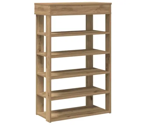 Apavu Plaukts Koka Krāsā 60X30X98 Cm Inženierijas Koks Vidaxl