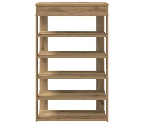 Apavu Plaukts Koka Krāsā 60X30X98 Cm Inženierijas Koks Vidaxl