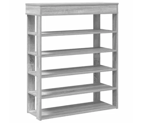 Apavu Plaukts Pelēka Ozola 80X30X98 Cm Inženierijas Koks Vidaxl