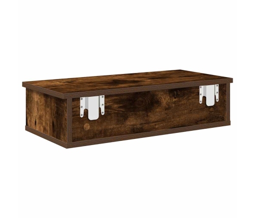 Sienas Plaukts Ar Atvilktnēm Ozolkoka 60X28X15 Cm Vidaxl