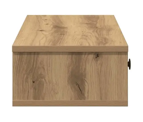 Sienas Plaukts Ar Atvilktnēm Koka Krāsā 60X28X15 Cm Vidaxl