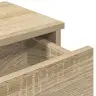 Sienas Plaukts Ar Atvilktnēm Ozolkoka 80X34X17 Cm Vidaxl
