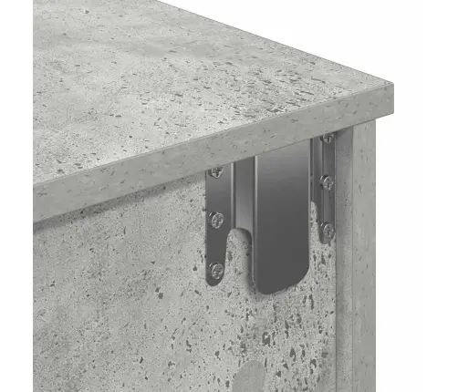 Sieninė Lentyna Su Stalčiais, Betono Pilka, 80X34X17Cm Sieninė Lentyna Su Stalčiais, Betono Pilka, 80X34X17Cm