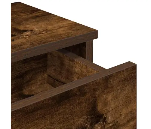 Sienas Plaukts Ar Atvilktnēm Ozolkoka 80X34X17 Cm Vidaxl