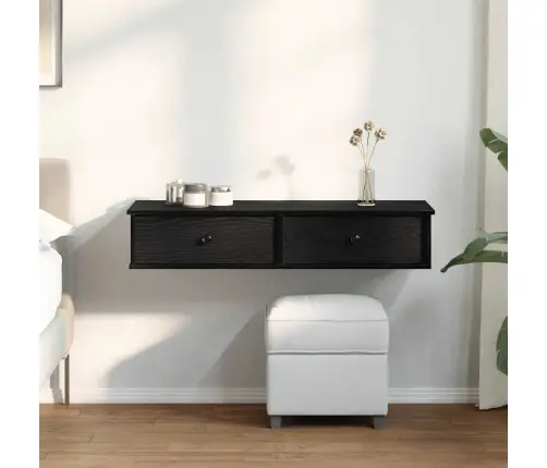 Seinariiul Sahtlitega, Must, 100 X 37,5 X 19 cm Tehispuit