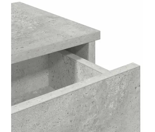 Sienas Plaukts Ar Atvilktnēm Betona Pelēks 100X37,5X19 Cm Vidaxl