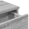 Sienas Plaukts Ar Atvilktnēm Pelēka Ozola 100X37,5X19 Cm Vidaxl