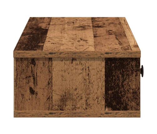 Sienas Plaukts Ar Atvilktnēm Veca Koka 100X37,5X19 Cm Vidaxl