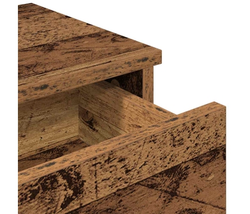 Sienas Plaukts Ar Atvilktnēm Veca Koka 100X37,5X19 Cm Vidaxl