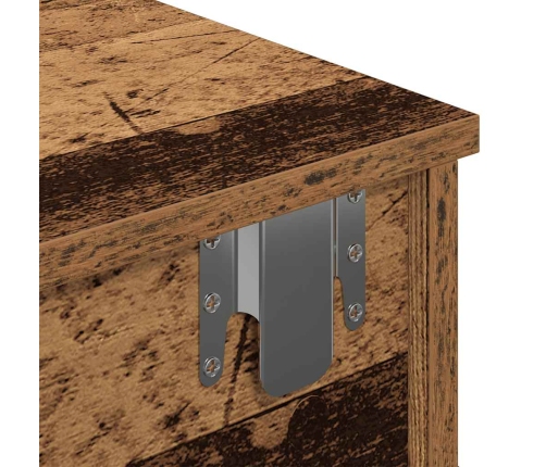 Sienas Plaukts Ar Atvilktnēm Veca Koka 100X37,5X19 Cm Vidaxl