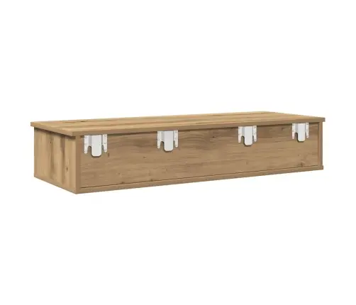 Sieninė Lentyna Su Stalčiais, Artisano Ąžuolo, 100X37,5X19Cm