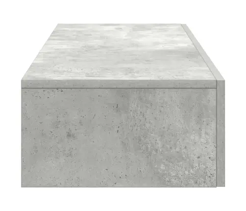 Sienas Plaukts Ar Atvilktnēm Betons Pelēks 60X26,5X15 Cm Vidaxl