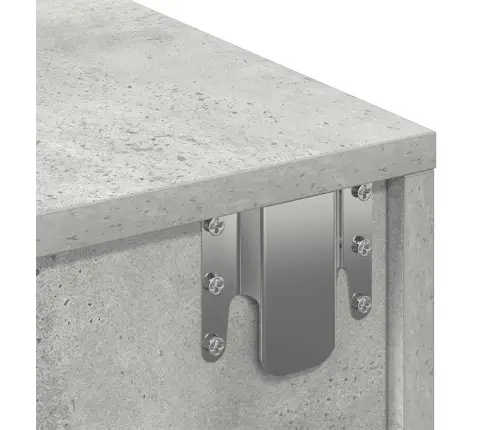 Sienas Plaukts Ar Atvilktnēm Betons Pelēks 60X26,5X15 Cm Vidaxl