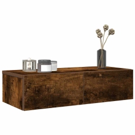 Sienas Plaukts Ar Atvilktnēm Ozolkoka 60X26,5X15 Cm Vidaxl