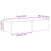 Seinariiul Sahtlitega, Hall Sonoma Tamm, 60 X 26,5 X 15 Cm