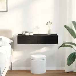 Seinariiul Sahtlitega, Must, 80 X 33 X 17 cm Tehispuit