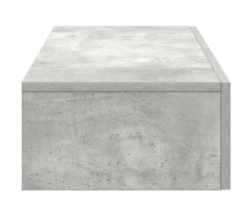 Sienas Plaukts Ar Atvilktnēm Betona Pelēks 80X33X17 Cm Vidaxl