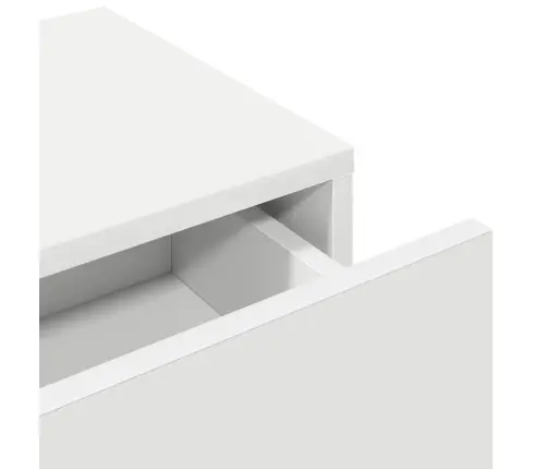 Sieninė Lentyna Su Stalčiais, Baltos, 100X36X19Cm