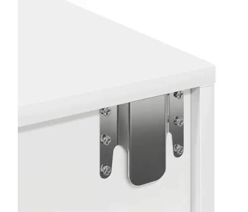 Sieninė Lentyna Su Stalčiais, Baltos, 100X36X19Cm