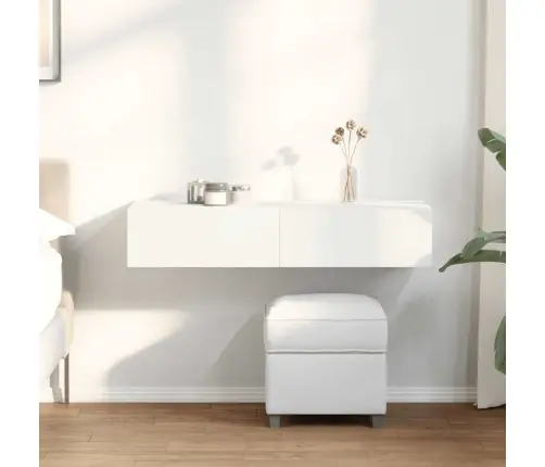 Sieninė Lentyna Su Stalčiais, Baltos, 100X36X19Cm