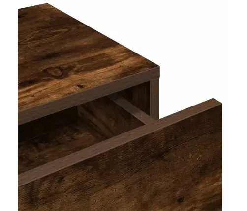 Sieninė Lentyna Su Stalčiais, Dūminio Ąžuolo, 100X36X19Cm Sieninė Lentyna Su Stalčiais, Dūminio Ąžuolo, 100X36X19Cm
