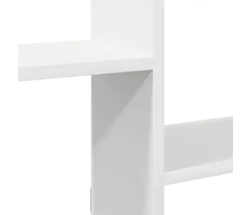 Seinakuubiku Riiul, 5 Kambrit, Valge Ehituspuit